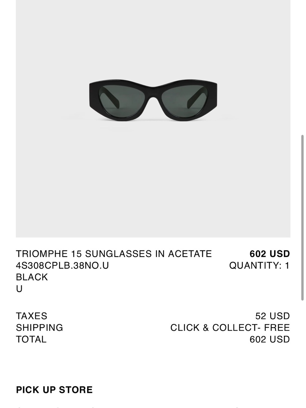 Celine Triomphe 15 sunglasses